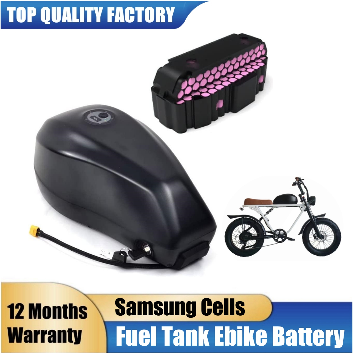 Electric Bicycle Battery 72V 30Ah - 연료 탱크 전기 자전거 배터리 48V