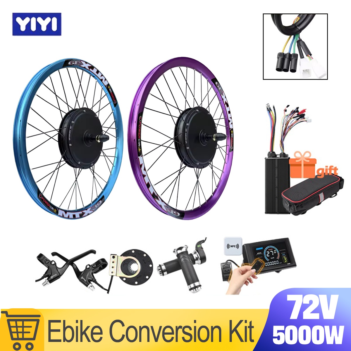 72V 5000W Hub Motor Kit - 새로운 MTX39 72V 5000W 전기 자전거