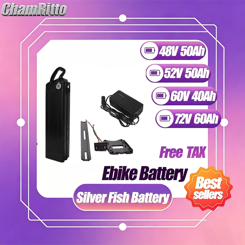 Electric Bicycle Battery 72V 30Ah - 48V 전기 자전거 52V 실버피쉬 배터리