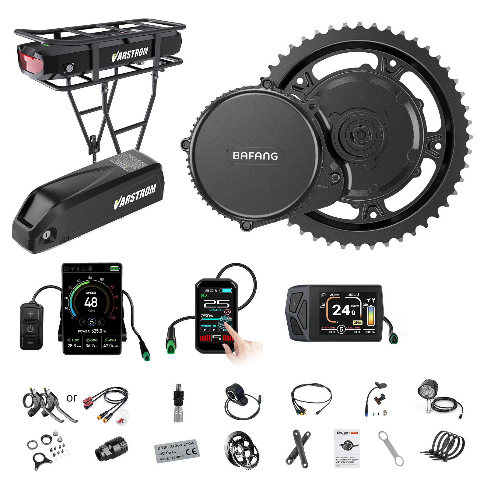 Bafang Bbs02B 48V 750W Mid Drive Kit - [미국 배송] 바팡 모터 750W 48V