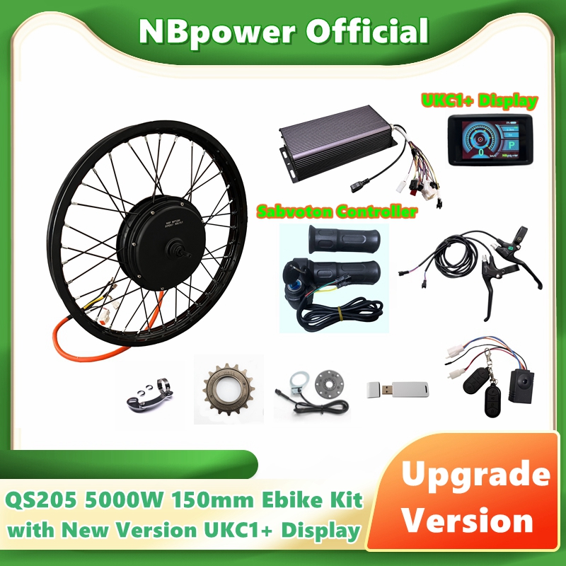 72V 5000W Hub Motor Kit - NBpower/QS205 5000W V3 150mm 후륜 모터사이클