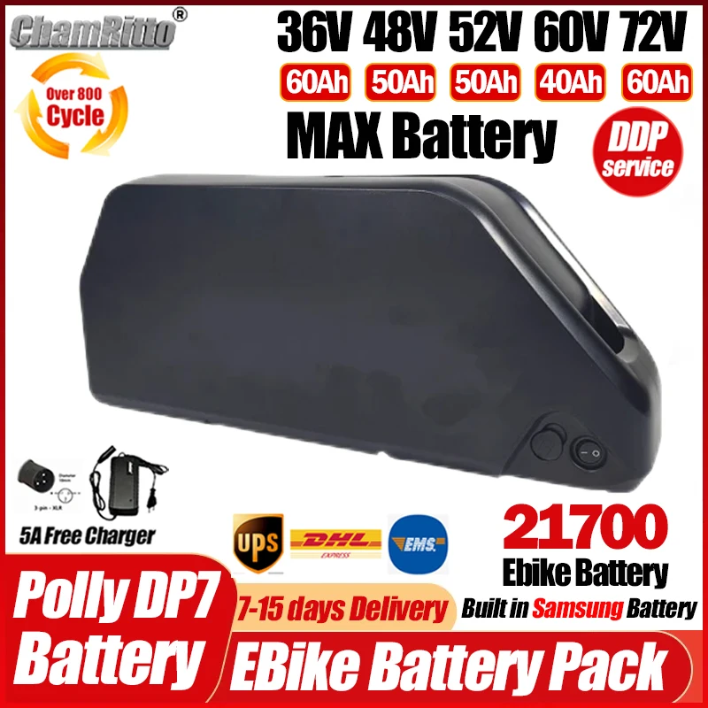 Ebike Battery 48V 20Ah Hailong - 챔 36 60 52v 48v 72v