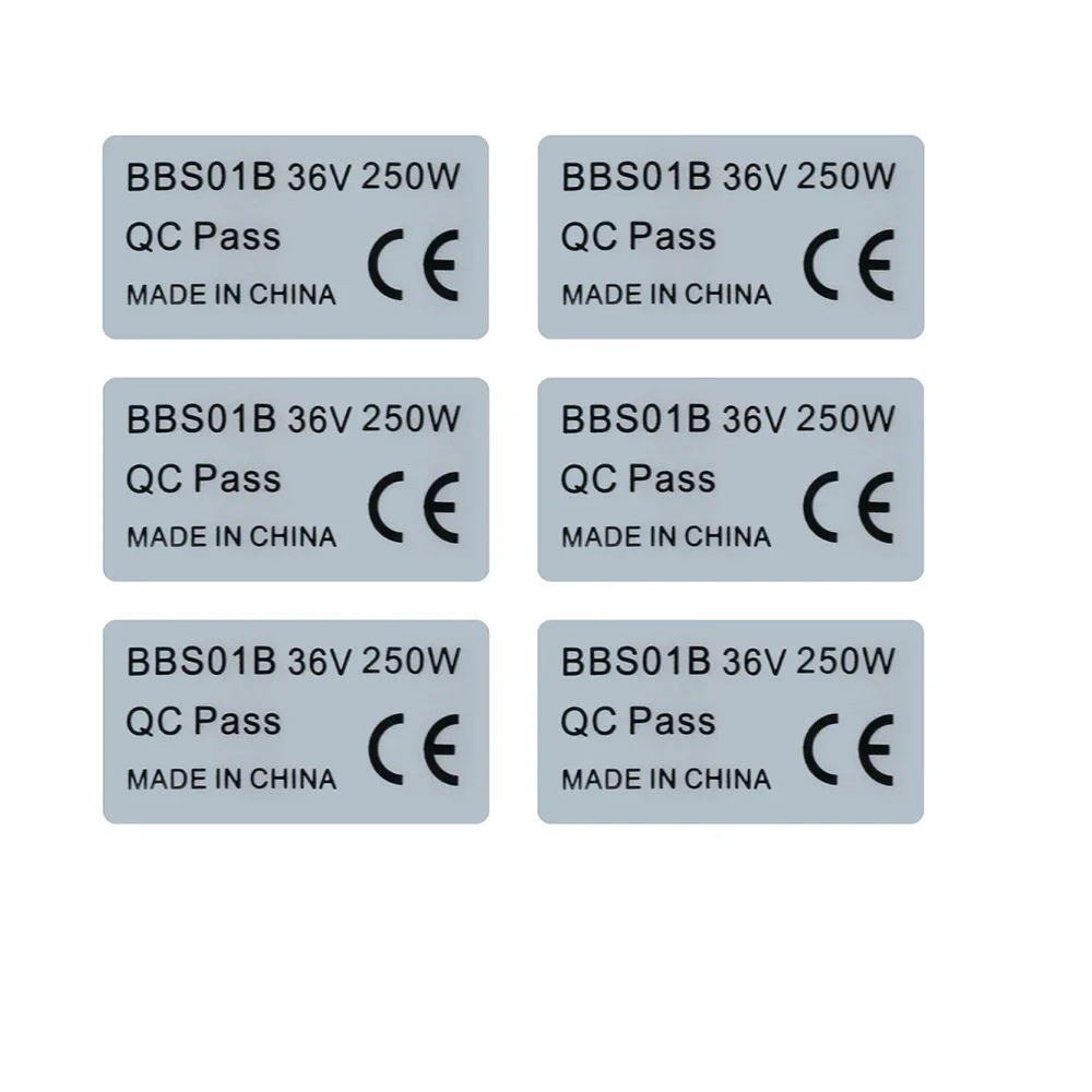 Bafang Bbs02B 48V 750W Mid Drive Kit - 6pcs 36V 250W 48V 750W 스티커