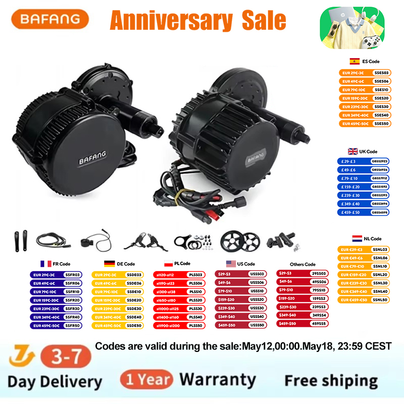 Bafang Bbshd 1000W Conversion Kit - 바팡 BBSHD 1000W 48V 68mm 미드