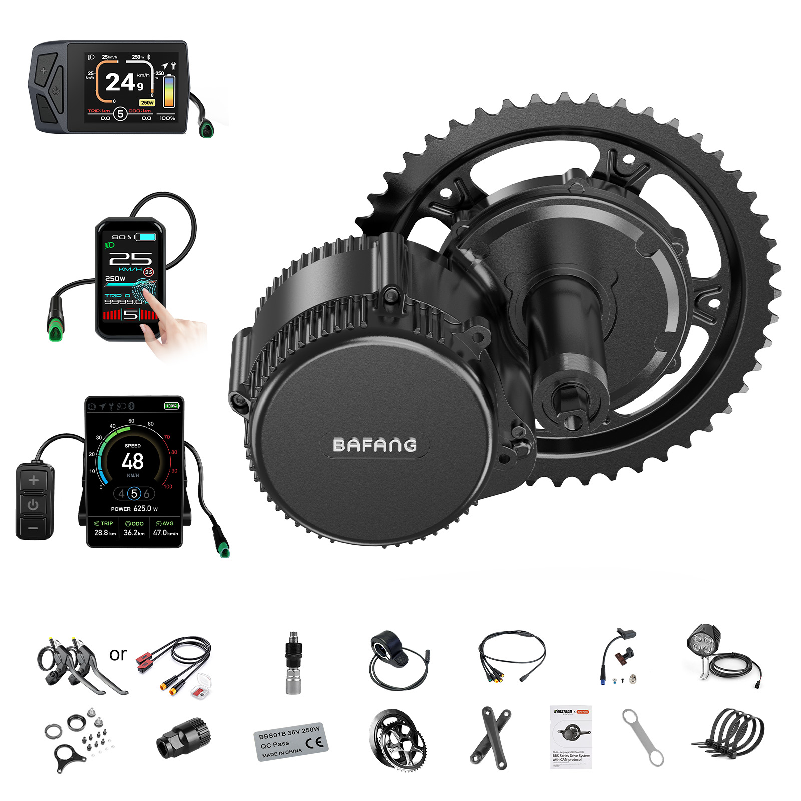 미국 현지 배송] 바팡 모터 750W 48V BBS02 - Mid Drive Motor Kit 52V 1000W 리뷰 및 가격