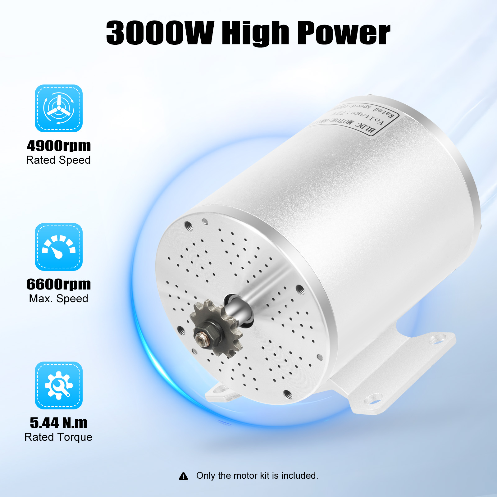 3000W 브러시리스 모터 키트(3단 속도 및 후진 컨 - Ebike Conversion Kit 72V 3000W 리뷰 및 가격