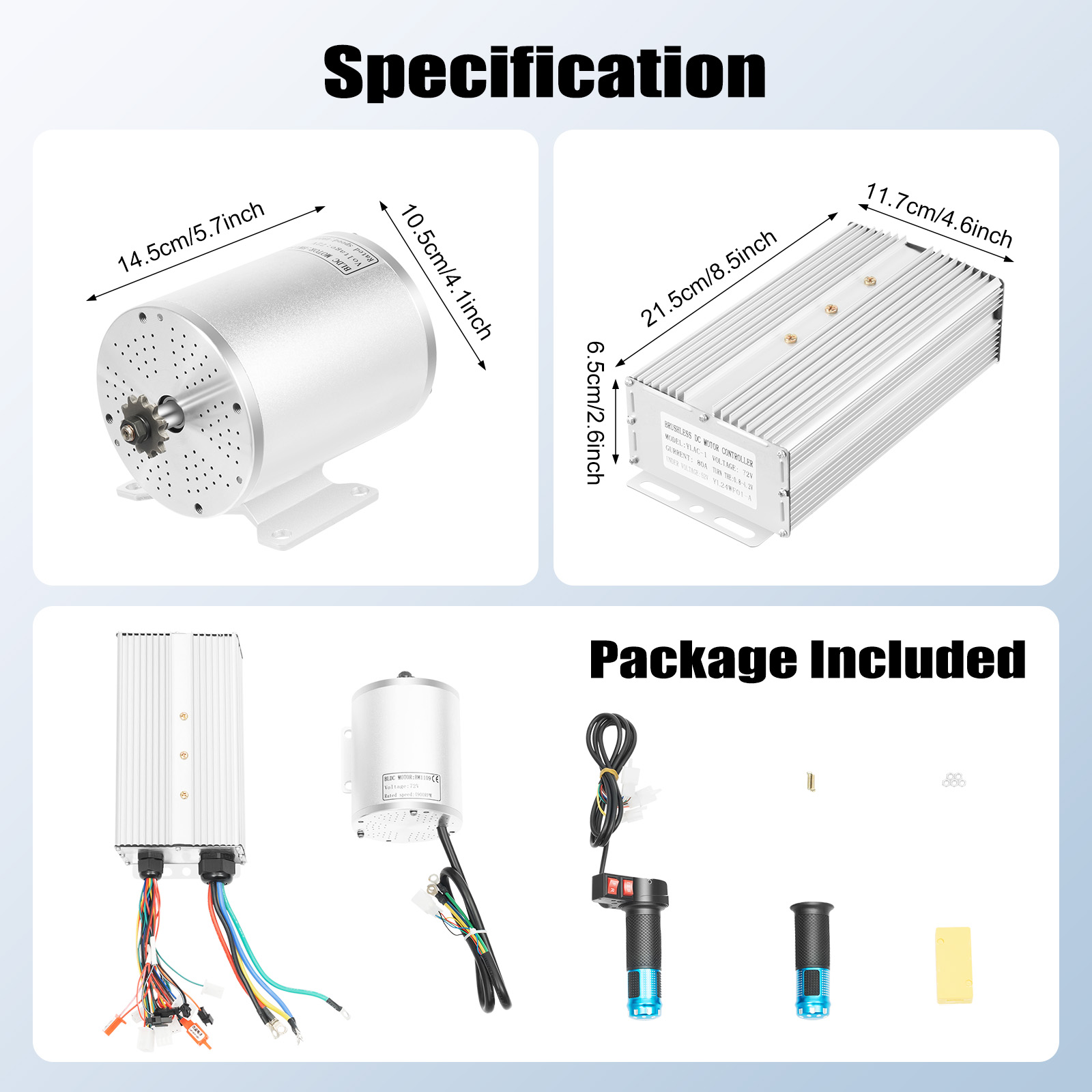 3000W 브러시리스 모터 키트(3단 속도 및 후진 컨 - Ebike Conversion Kit 72V 3000W 리뷰 및 가격