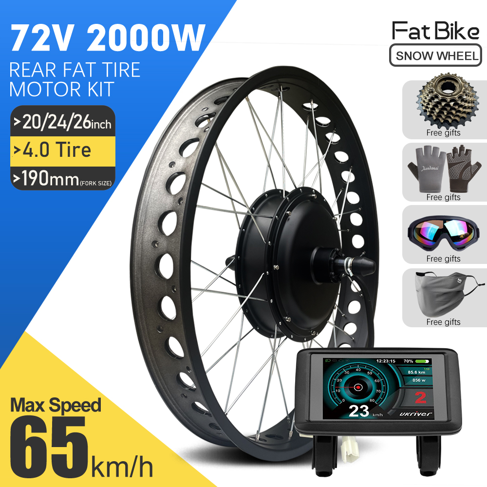 전기 자전거 개조 키트 72V 2000W 4.0 팻 타 - Fat Tire Ebike Conversion Kit 2000W 리뷰 및 가격