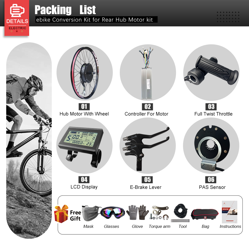 전기 자전거 개조 키트 72V 3000W 브러시리스 리 - Ebike Conversion Kit 72V 3000W 리뷰 및 가격