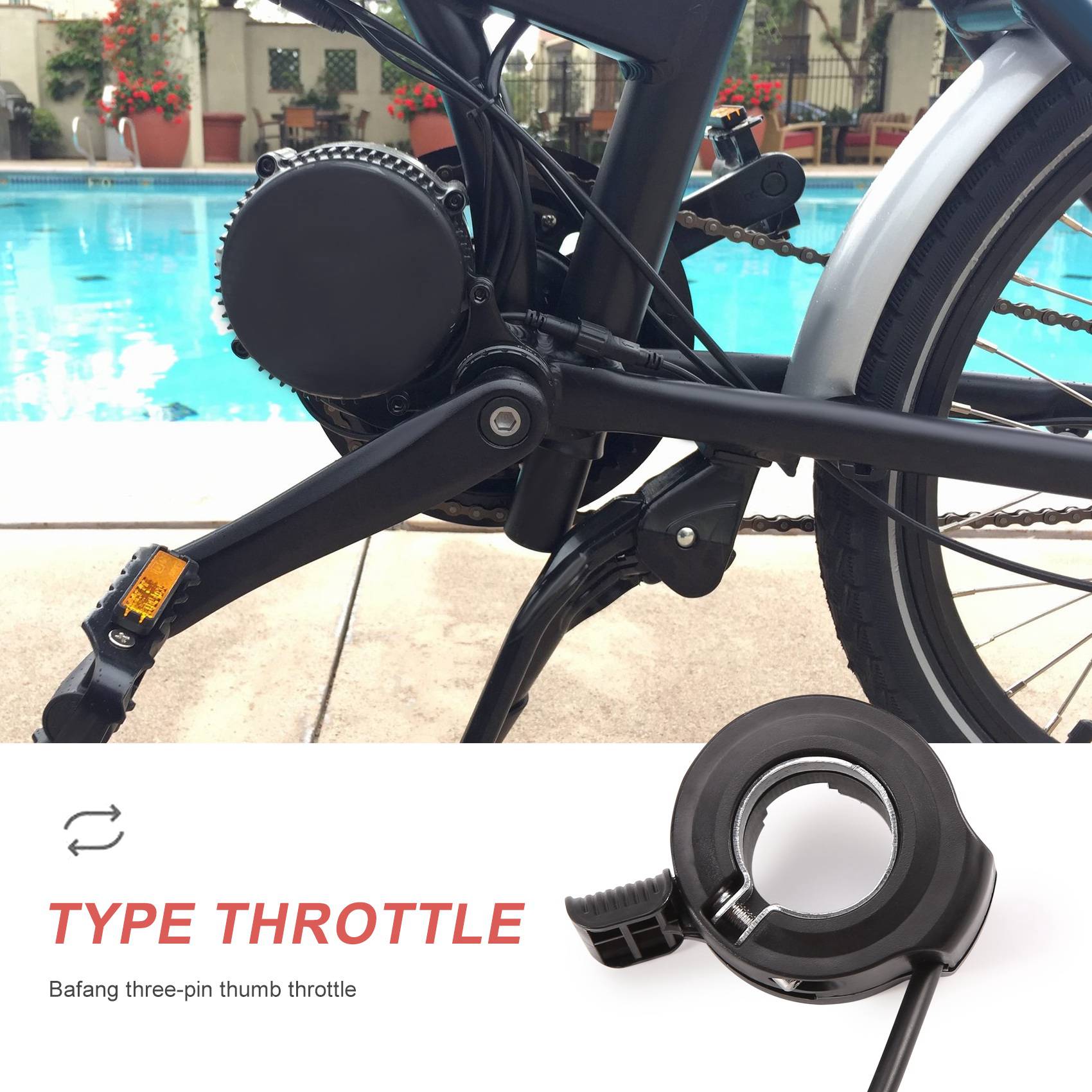 새로운 해피-뉴스템 썸 스로틀, 미드 드라이브 모터 전 - Mid Drive Motor Kit 52V 1000W 리뷰 및 가격