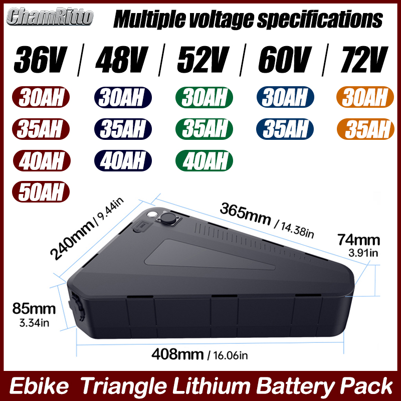 전기 자전거 60v72v 3000w 삼각형 배터리 36 - Electric Bicycle Battery 72V 30Ah 리뷰 및 가격